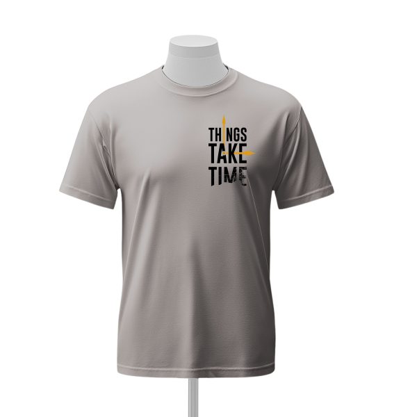 T-SHIRT  Unisex THINGS TAKE TIME – Image 4