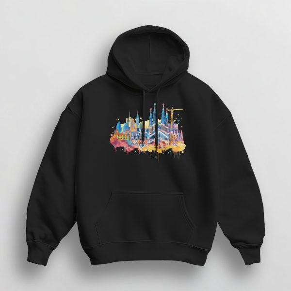 Sweat à Capuche Unisex Barcelone