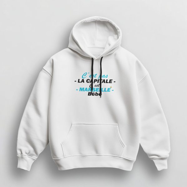 Sweat à Capuche Unisex Olympique de Marseille – Image 2