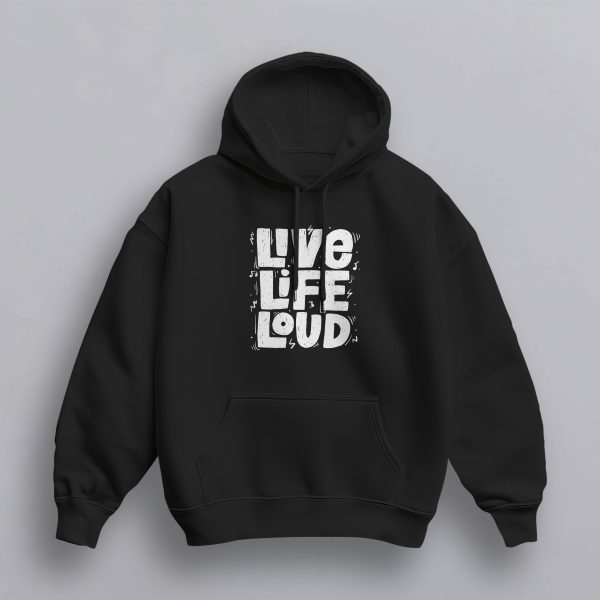 Sweat à Capuche Unisex LIVE LIFE LOUD