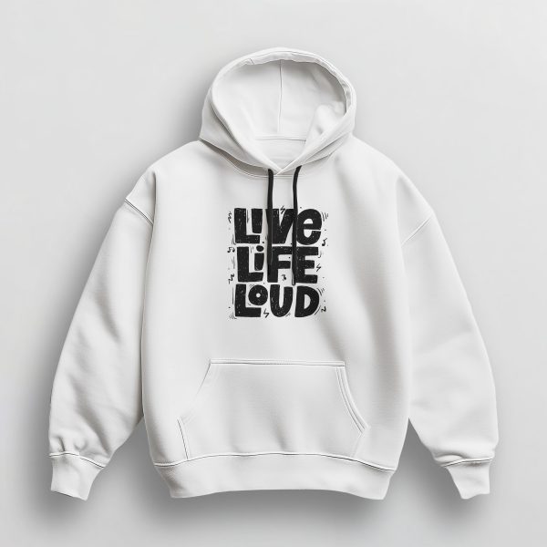 Sweat à Capuche Unisex LIVE LIFE LOUD – Image 2