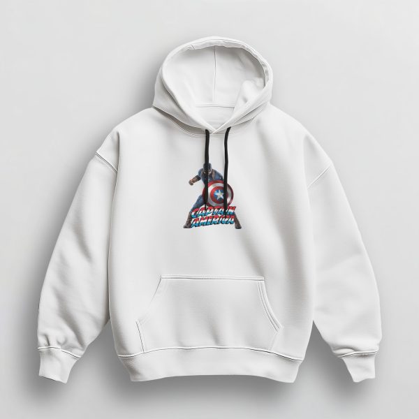 Sweat à Capuche Unisex Captain America – Image 2