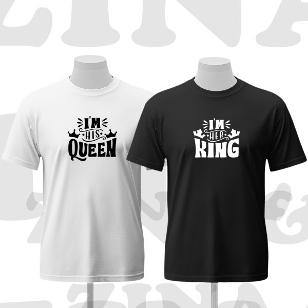 Pack T-SHIRT King & Queen