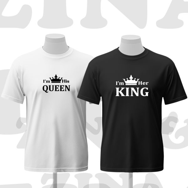 Pack T-SHIRT King & Queen