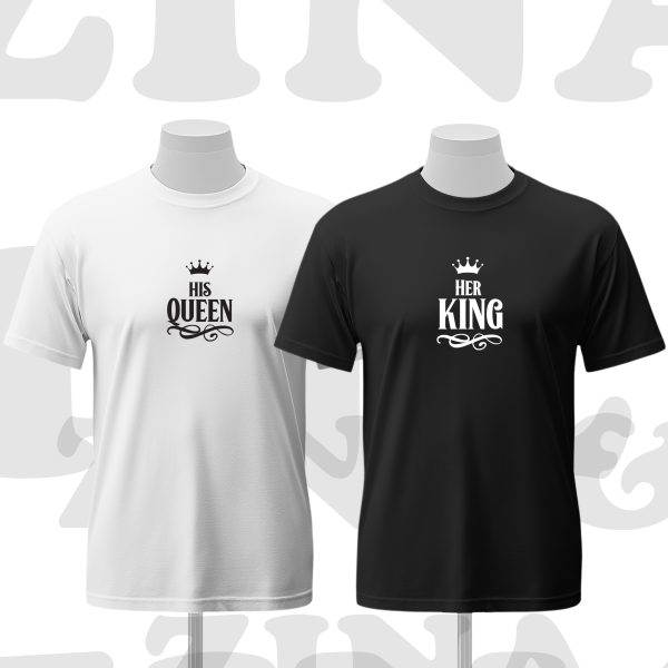 Pack T-SHIRT King & Queen